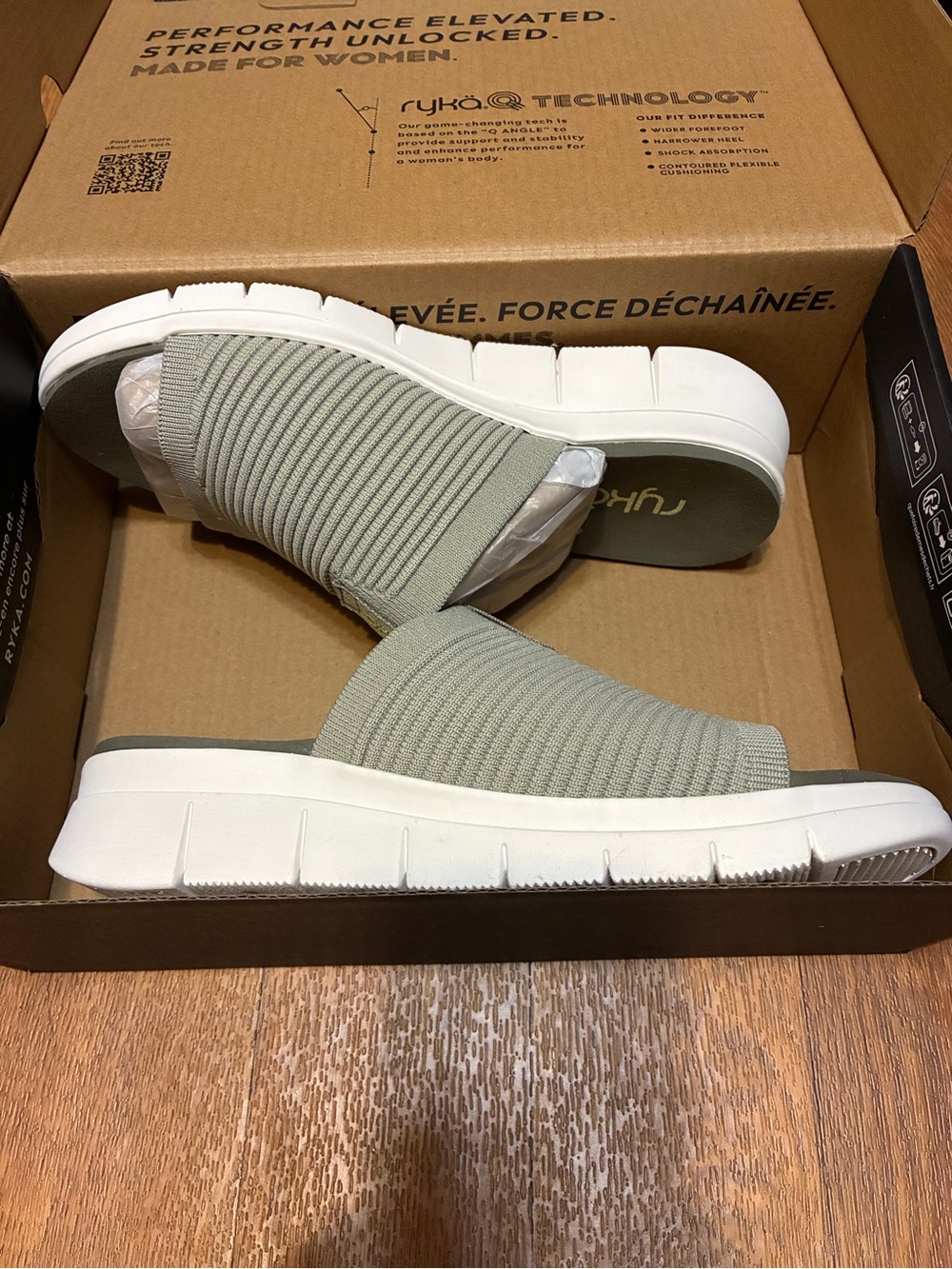 Women’s Ryka Epic Slide Sandals in Abbey Green Size 6 NWT - Picture 8 of 10